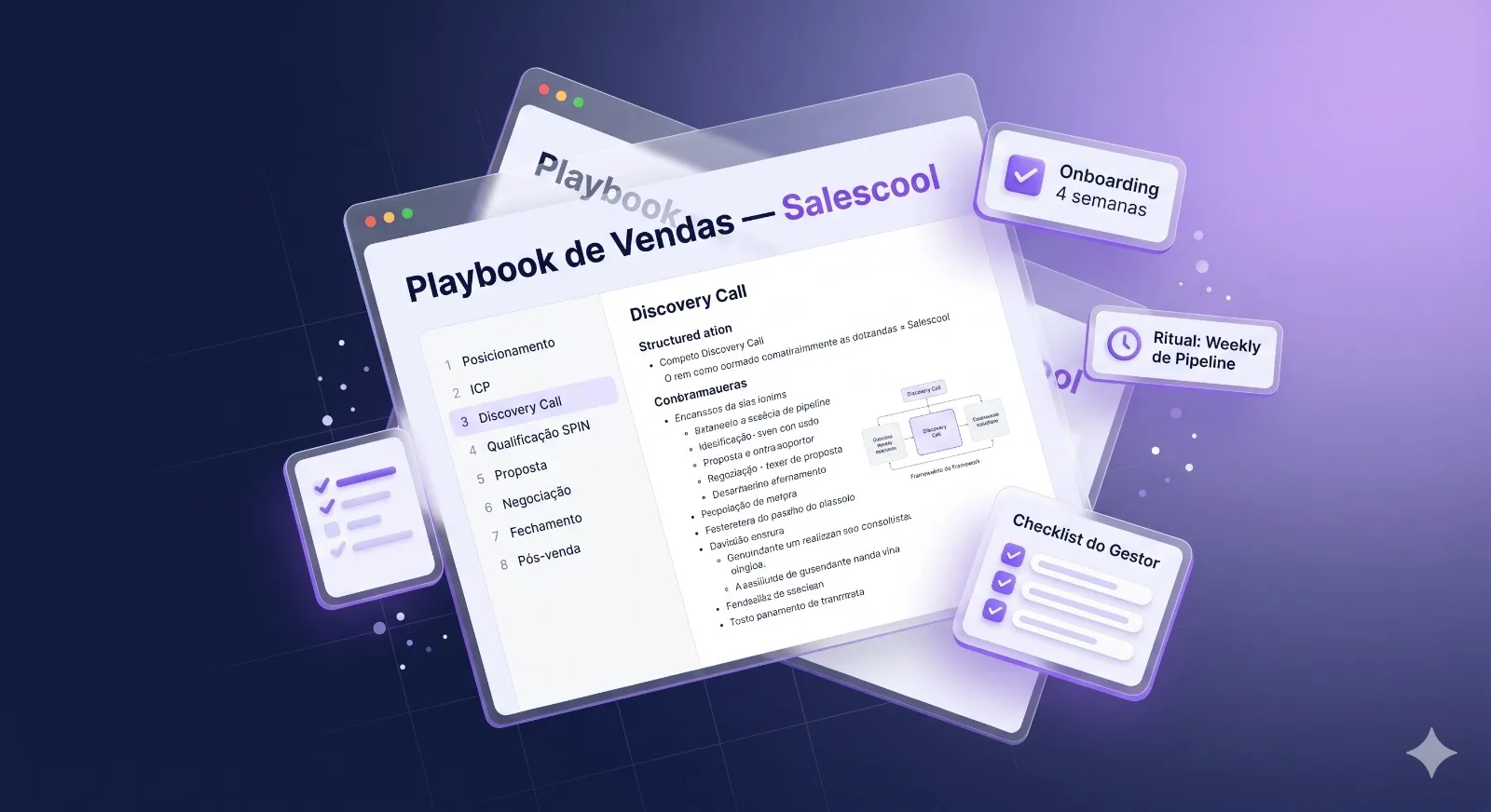 Playbook de vendas e onboarding estruturado para times B2B - Salescool